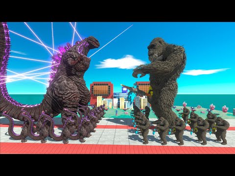 King of Monster War - Growing NEW SHIN GODZILLA VS KONG of Evolution Animal Revolt Battle Simulator
