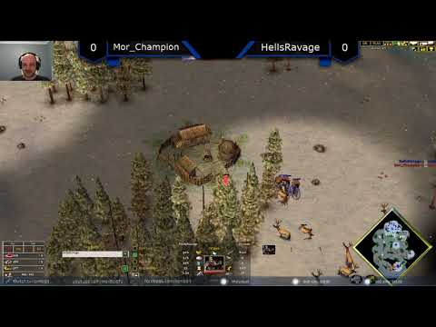 Mor_Champion vs HellsRavage - Age of Mythology: The Titans (Game 1)