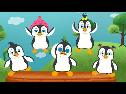Five Little Penguins Jumping On The Bed | 1 To 5 Songs | FunForKidsTV Compilation
