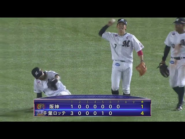 【7回表】マリーンズ・鈴木が難しい打球を見事にキャッチ!! 2017/6/1 M-T
