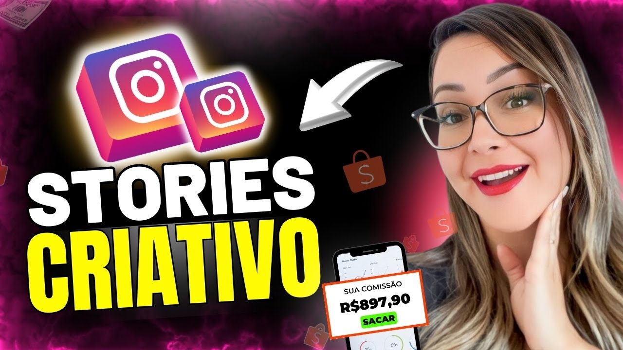 🚨Afiliado Shopee - Como Divulgar Link de Afiliado Shopee no Stories do Instagram | Stories Criativos