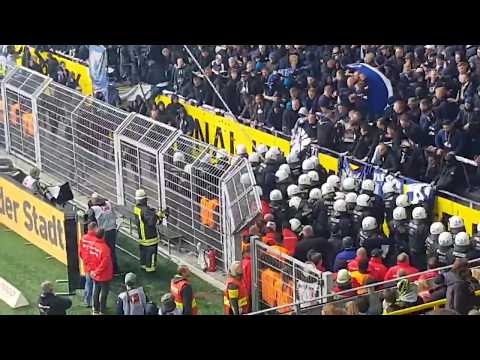 Hertha Fans Randale Schlägerei gegen Polizei in Dortmund - Berlin 2:2