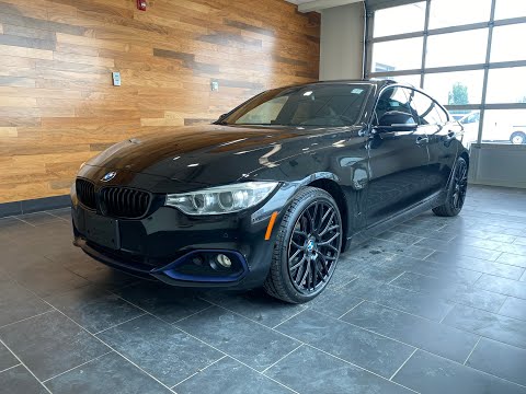 2017 BMW 4 Series 4dr Sdn 430i xDrive AWD Gran Coupe in Black for sale at Oakwood Nissan in Saskatoon, SK