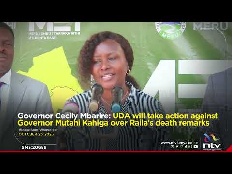 Governor Mbarire: UDA will take action against Governor Mutahi Kahiga over Raila's death remarks