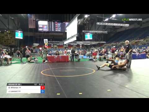 Junior GR 195 Round of 32 - Brandon Whitman (MI) vs. James Leonard (OH)