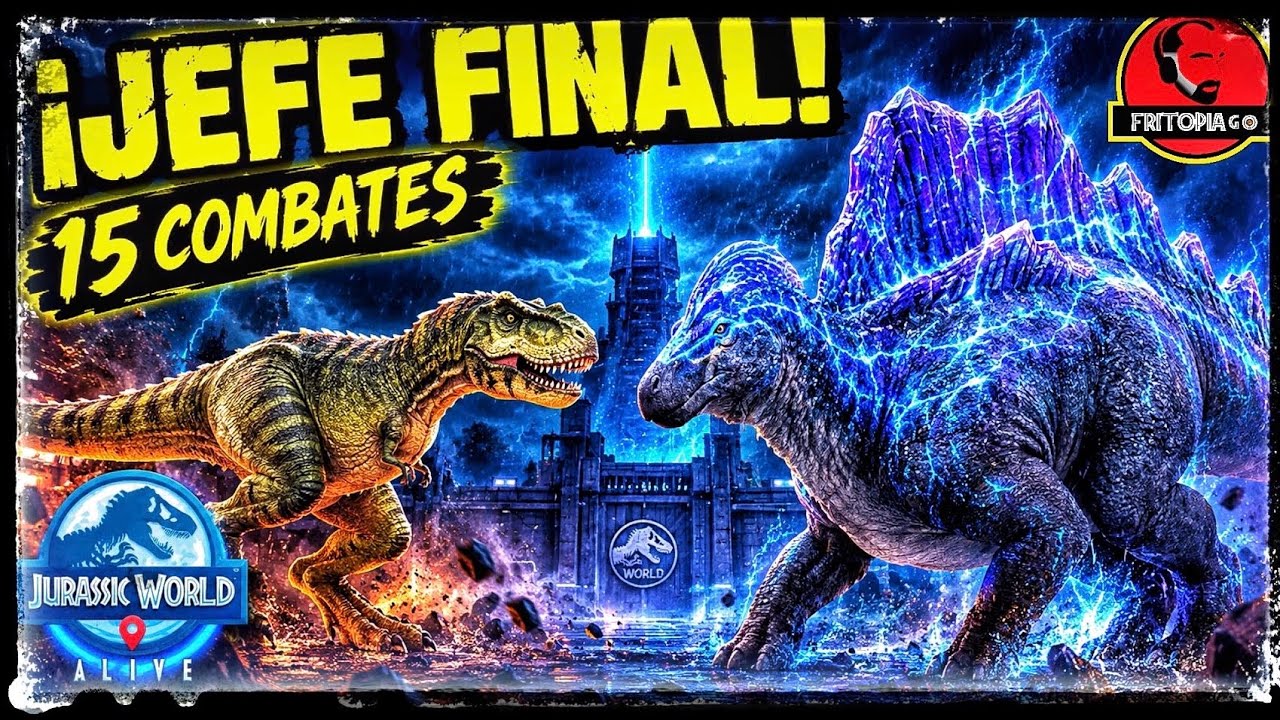 ¡15 COMBATES Y UN JEFE FINAL BRUTAL! 😱🔥 ISLA ASALTO TERROR CELESTIAL | Jurassic World Alive