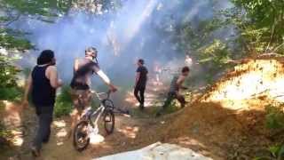 PA woods trails fireworks