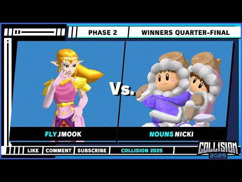 Collision 2025 - Winners Quarter-Final - Jmook (Zelda) VS Nicki (Ice Climbers) - Melee Singles