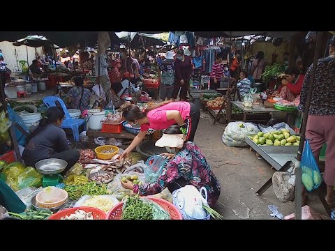 Phnom Penh Street Food - Inside Kandal Market - Amazing Food View In The City - Asian Wet Market