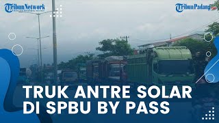Suasana SPBU di Padang, Malam Pertama Berlaku Kebijakan Pengisian Solar Mulai Pukul 21.00 WIB
