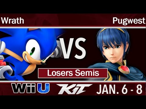 KIT17  - Wrath (Sonic) vs Pugwest (Marth) Losers Semis - Smash 4