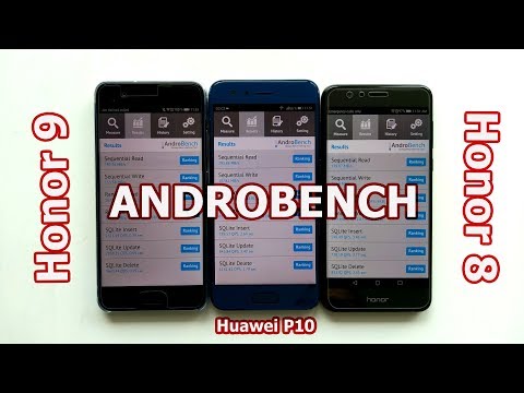 Honor 9 vs. Honor 8 vs. Huawei P10 | Androbench (Storage Benchmark)