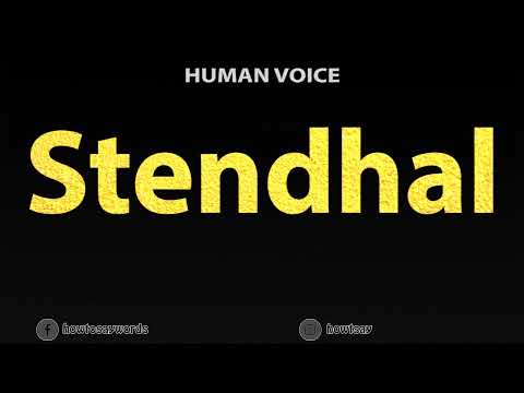 How To Pronounce Stendhal