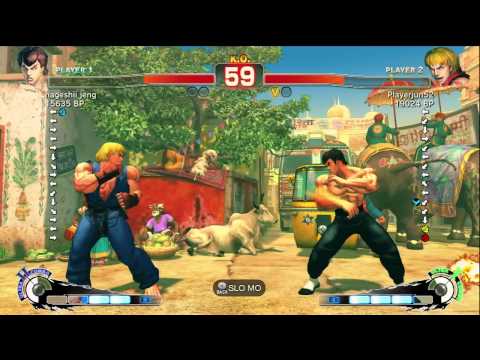 Playerjun52 [Ken] vs hageshii jeng [Fei] SSF4 Japanese Online Ranked Matches - TRUE-HD
