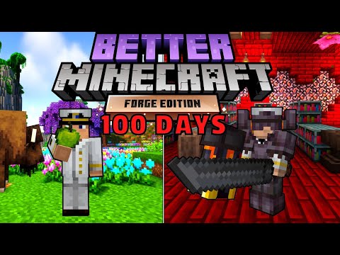 I Survived 100 Days in  BETTER Minecraft Hardcore