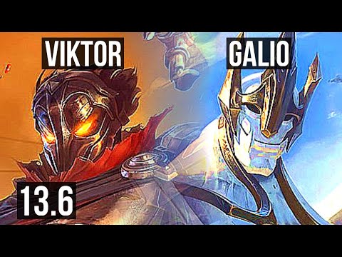 VIKTOR vs GALIO (MID) | 72% winrate, 1/0/5 | KR Master | 13.6