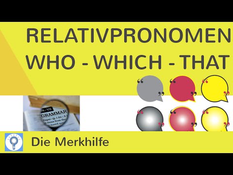Relative pronouns: who - which - that - What's the difference?! | English Grammar 7