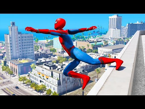 GTA 5 Falling off Highest Buildings #24 - GTA 5 Funny Moments & Fails, Gameplay