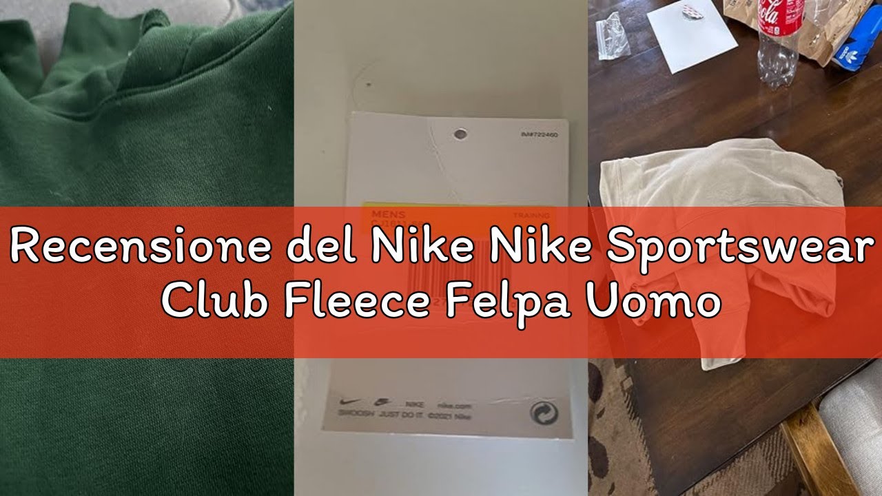 Recensione del Nike Nike Sportswear Club Fleece Felpa Uomo