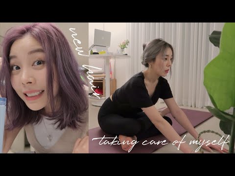 ADULTING SERIES || busy week of hair transformation, correcting my pelvic posture, etc