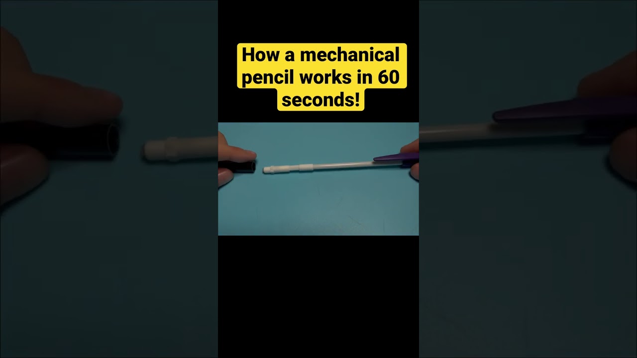 How a mechanical pencil works in 60 seconds!