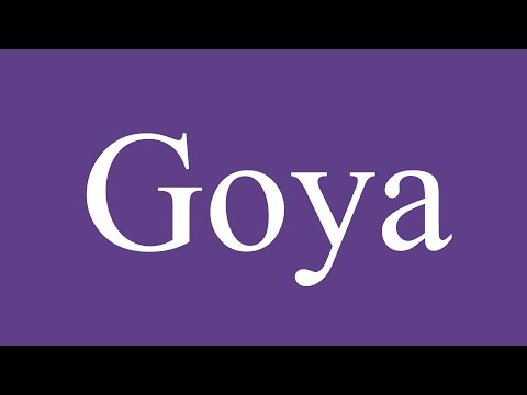 How To Pronounce ''Goya'' Correctly in Spanish