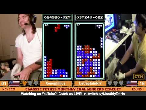 Xeno, Somalian, Sharky, Peekayric | Orange Bracket | Classic Tetris Monthly Challengers