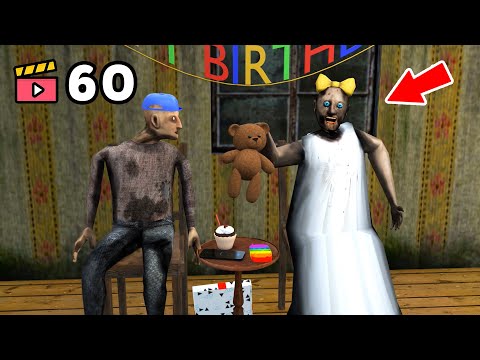 Granny and Birthday vs Piggy vs Grandpa - funny horror animation (Compilation #60)