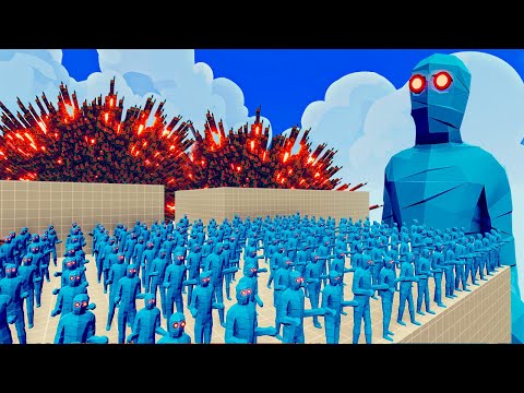 100x ICE ZOMBIE + 1x GIANT vs 1x EVERY GOD   Totally Accurate Battle Simulator TABS