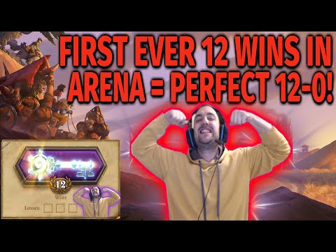 FIRST EVER 12 WINS in ARENA = PERFECT 12-0 !!! Hearthstone