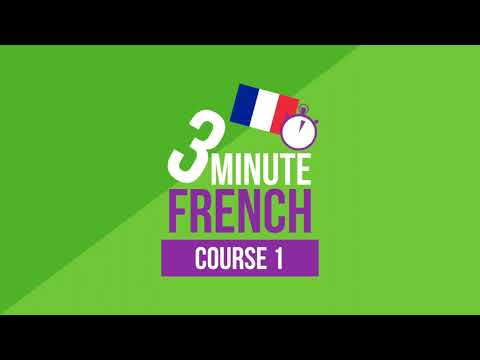 🇫🇷 1 hour French lesson from 3 Minute Languages