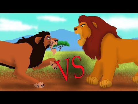 MUFASA VS SCAR THE BATTLE - Animation Pivot