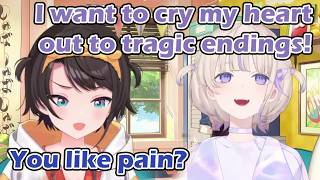 Subaru surprised that Hajime likes stories with tragic ending [hololive/ENG Subs]