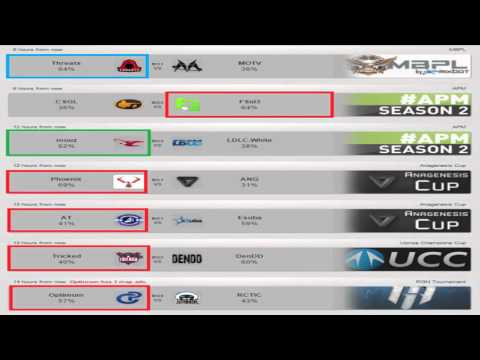 CSGO Lounge Betting Predictions 11/02/2016 - CSGL VS FSid3, Mouz VS LDLC White, And More