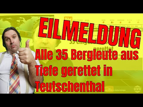 EILMELDUNG: Alle 35 Bergleute in Teutschenthal offenbar gerettet