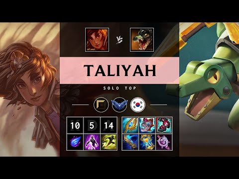 Taliyah Top vs Renekton - KR Diamond Patch 25.09