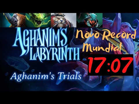 Novo Record Mundial 17:07!!! Aghanim's Trial Rank Top 1 | Labirinto de Aghanim (New World Record)
