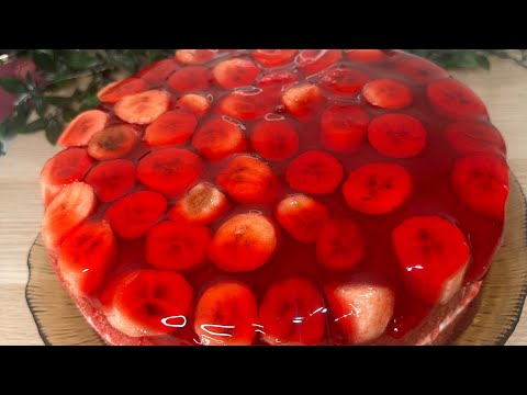 كيكة الچيلي بالموز  طبقات باردة ولذيذة فالحر ده