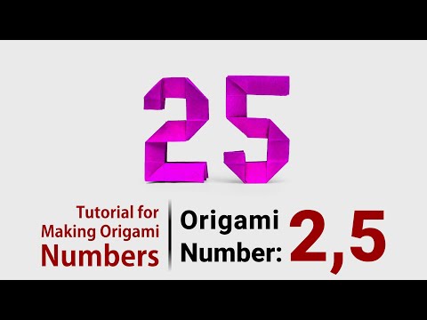 How to Make Origami Numbers 0 9 Simple Step by Step Tutorial
