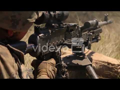 Predeployment Us Marines Conduct A Platoon Supported Attack During Exercise With Echo Company 2Nd