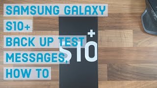 Back up text Messages, How to | Samsung Galaxy S10 Plus