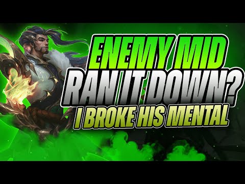 I MADE THE ENEMY MID LANER RUN IT DOWN? DESTROY WITH YASUO! - League of Legends