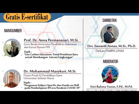 Webinar Nasional: Membangun Literasi, Hands-On Skill, dan Synchronous Learning