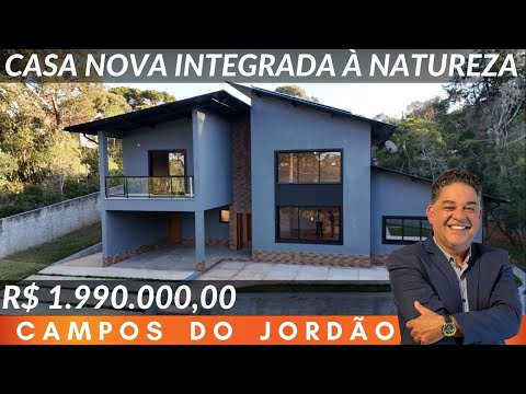 🍁 NEW, MODERN HOUSE INTEGRATED INTO THE EXUBERANT NATURE OF CAMPOS DO JORDÃO - R$ 1,990,000.00
