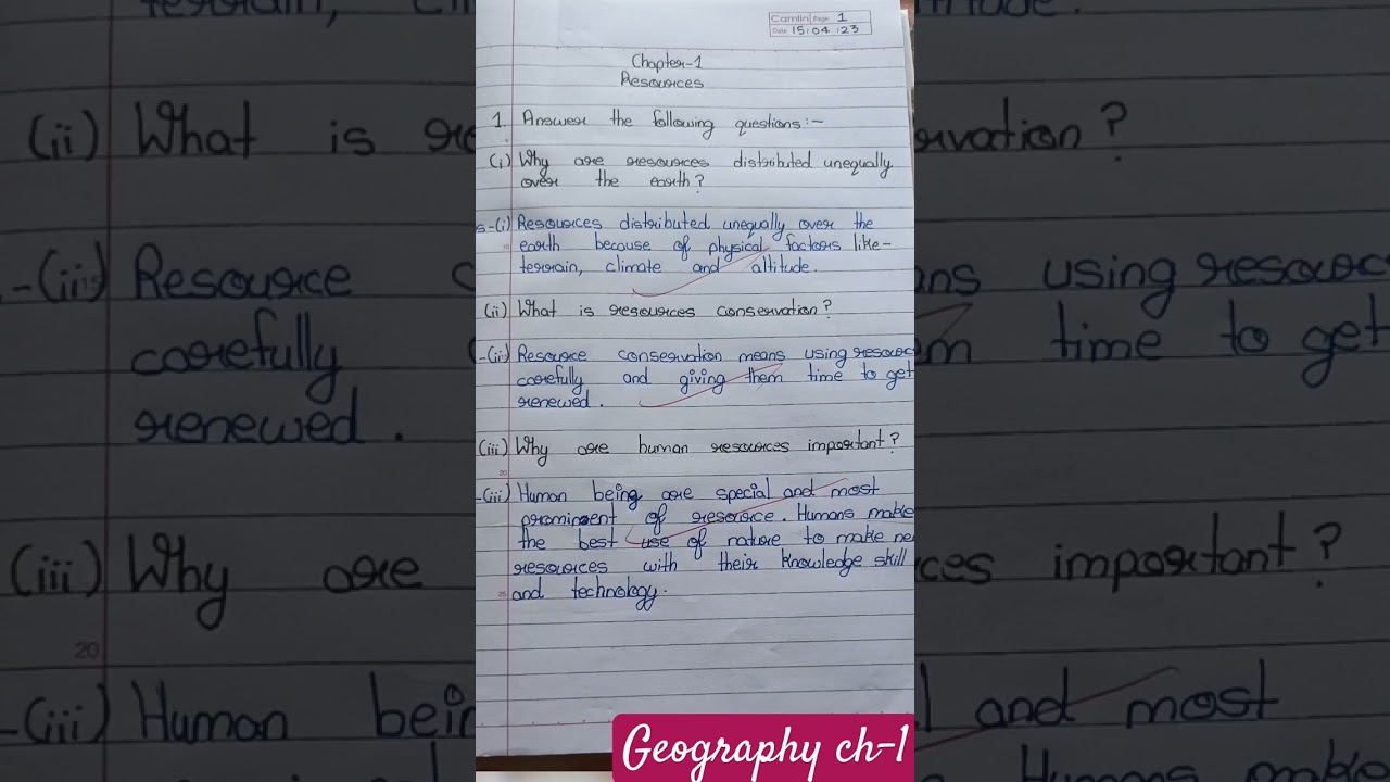 class- 8 Geography chapter- 1 Q/A #notes 📝