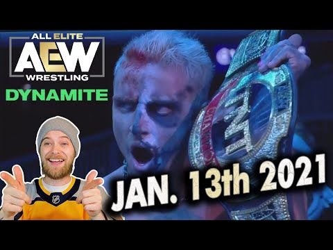 AEW Dynamite 1/13/21 Review. Darby Allin Vs Brian Cage TNT Champion. The Elite and Sting.