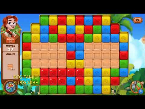 Lost island match 3 blast adventure level 20 MYSTERY ISLAND HD 1080P