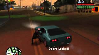 GTA San Andreas - Lock Car Doors - CLEO Mod
