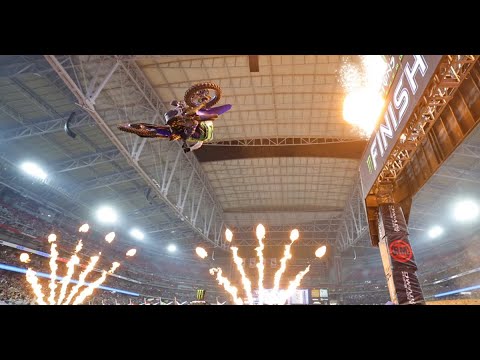 AMAスーパークロスRd12 グレンディール（ステイトファームスタジアム）450SXハイライト動画