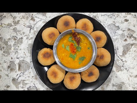 Dal Bati Recipe |Dal Bati Churma |Rajasthani Dal bati| Homemade Dal bati recipe |